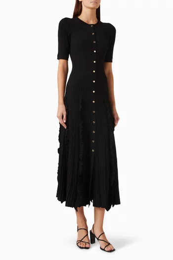 Pietrarosa Ruffle Midi Dress