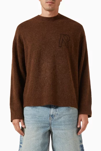 Logo Sweater in Knit