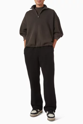 Initial Funnel-neck Quarter Zip Sweatshirt