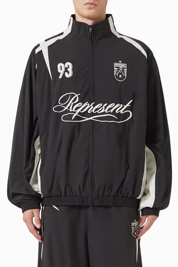 Woven Track Star Jacket in Nylon