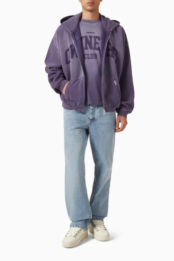 Owners Club Zip Hoodie in Cotton-fleece
