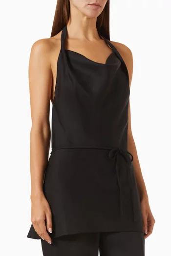 Izaro Bias-cut Halterneck Top