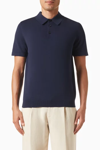 Polo Shirt in Cotton-silk