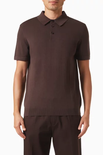 Polo Shirt in Cotton-silk