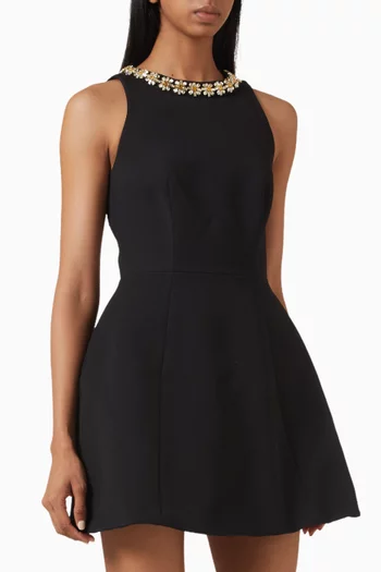 Santaluna Jewel-trim Mini Dress