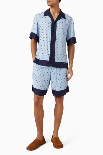 Micro Cross Shorts in Viscose