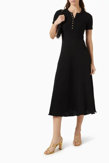 Milore Rib-kbit Dress in Viscose Blend
