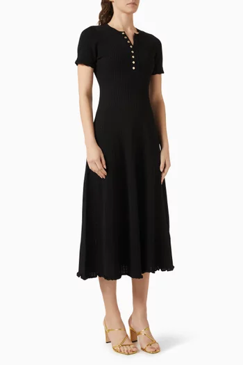 Milore Rib-kbit Dress in Viscose Blend