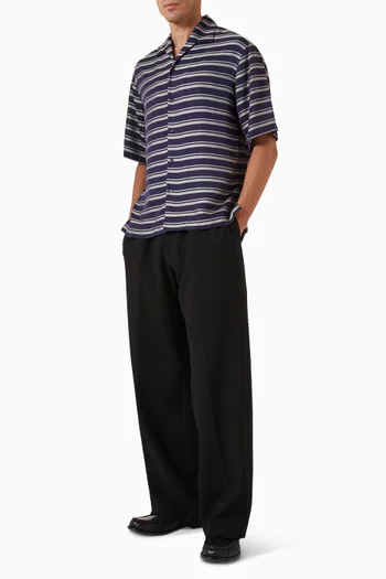 Striped Shirt in Satin