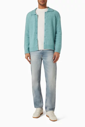 Slim-fit Cardigan in Alpaca-blend Knit