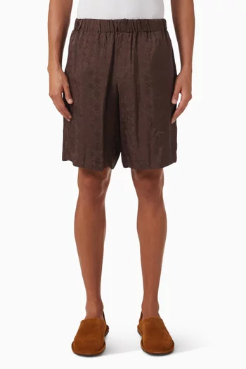 Jacquard Cross Shorts in Viscose