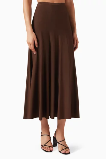Giovanna Sheer-effect skirt in Viscose Blend