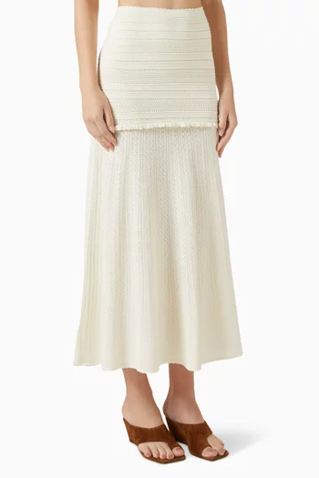Casalara Knit Skirt in Viscose Blend