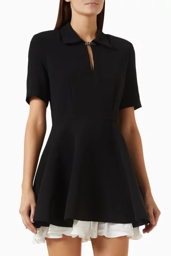 Joye Contrast Skater Mini Dress