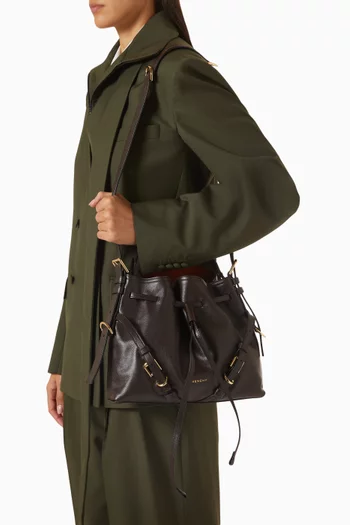 Small Voyou Bucket Bag in Leather