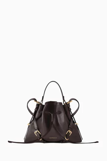 Small Voyou Bucket Bag in Leather