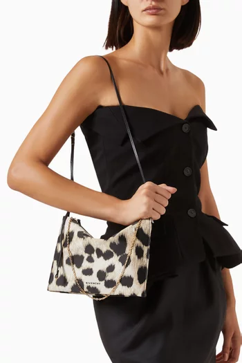 Voyou Pochette in Leopard Jacquard