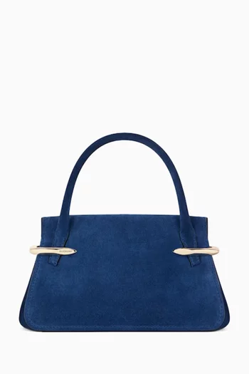 Mini Pinch Shoulder Bag in Suede