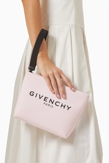 Logo Pouch in Canvas