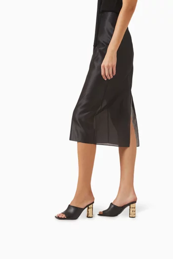 Tape 85 Mules in Leather