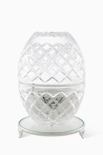 Royal Crystal Burner Clear Silver