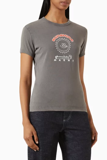Sunshine Print T-shirt in Cotton