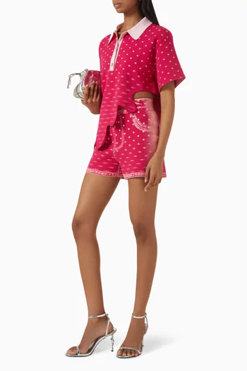 Olivia Denim-effect Shorts