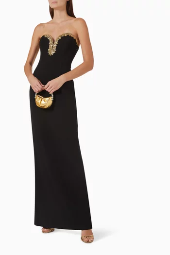 Alexandrite Crystal-embellished Gown