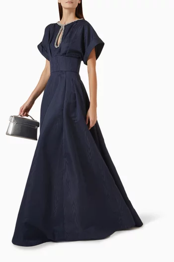 Sapphire Embellished Gown