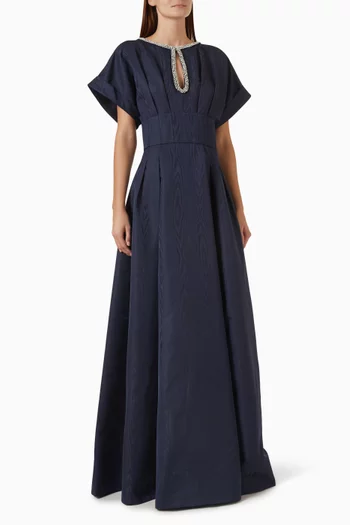 Sapphire Embellished Gown