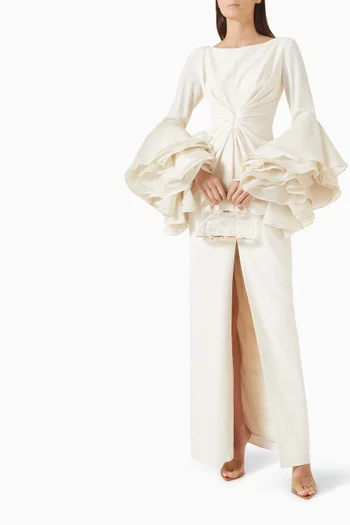 Justo Gown in Crepe