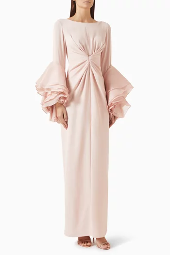 Justo Gown in Crepe