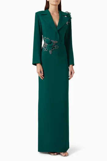 Arve Embellished Dress in Crepe