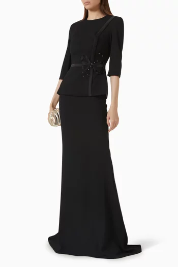 Narciso Gown in Crepe