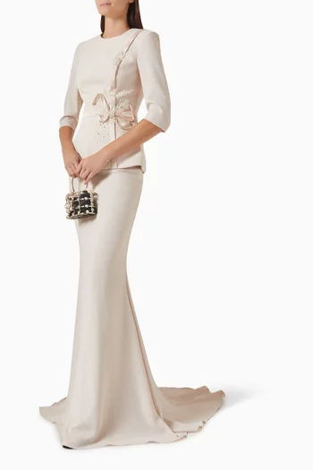 Narciso Gown in Crepe
