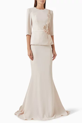 Narciso Gown in Crepe