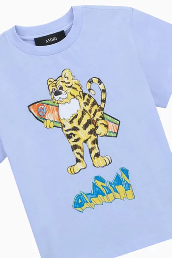 Tiger Graphic T-shirt in Cotton