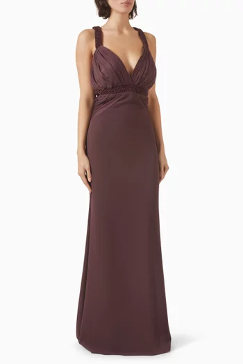 x Pronovias Breksta Evening Gown