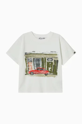 Eidan Printed T-Shirt in Cotton