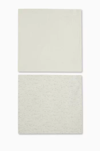 Doudou Swaddle Blankets in Organic Cotton , Set of 2