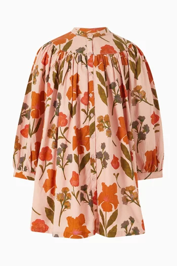 Madwiga Floral Dress in Cotton