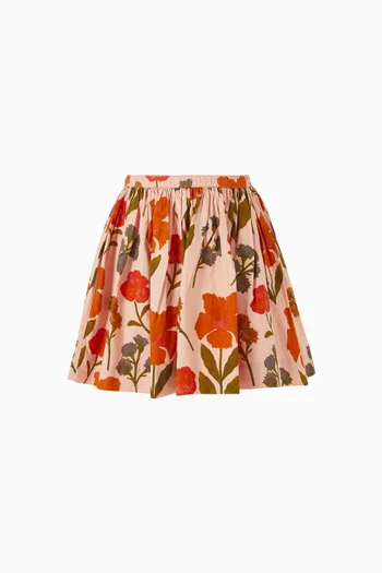 Suzon Floral Skirt in Cotton