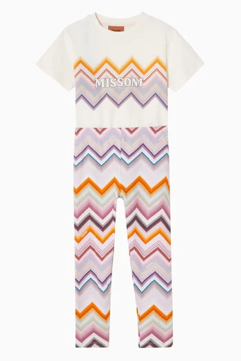 Zigzag Print Leggings