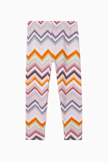 Zigzag Print Leggings
