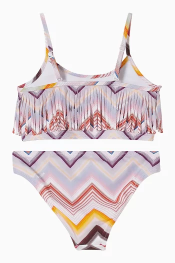 Chevron Fringe Bikini Set