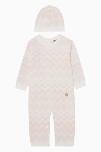 Zigzag Sleepsuit & Beanie Set