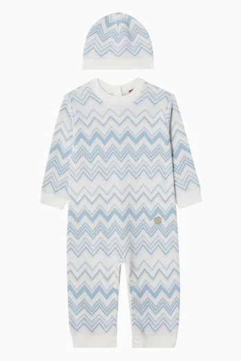 Zigzag Sleepsuit & Beanie Set