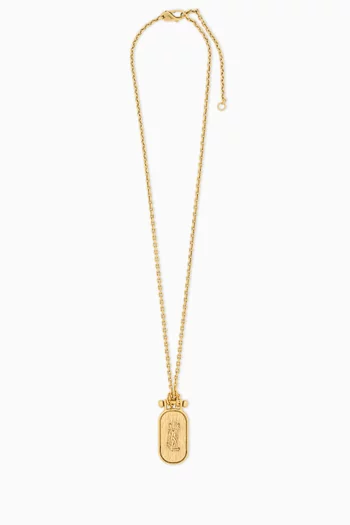 CASSANDRE Tablet Necklace in Metal