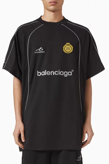 Oversized Soccer T-shirt in Jersey