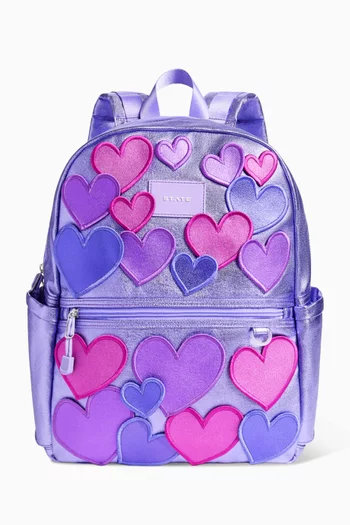 3D Hearts Double Pocket Kane Backpack